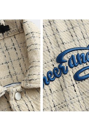 Style Core Aesthetics, New Style Trends Korean Style Trendy Plaid Jacket