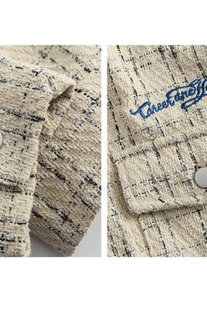 Style Core Aesthetics, New Style Trends Korean Style Trendy Plaid Jacket