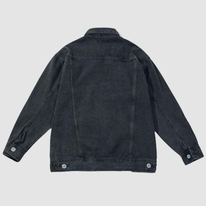 Style Core Aesthetics, New Style Trends Label Design Denim Jacket Style Core Aesthetics, New Style Trends Label Design Denim Jacket