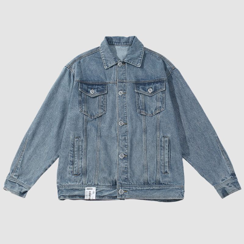 Style Core Aesthetics, New Style Trends Label Design Denim Jacket Style Core Aesthetics, New Style Trends Label Design Denim Jacket