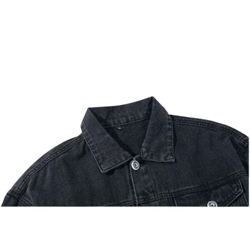 Style Core Aesthetics, New Style Trends Label Design Denim Jacket Style Core Aesthetics, New Style Trends Label Design Denim Jacket