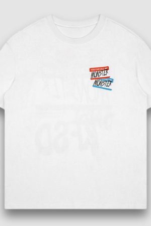 Style Core Aesthetics, New Style Trends Label Print Contrast Tee