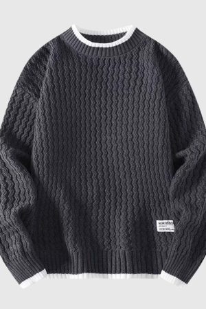 Style Core Aesthetics, New Style Trends Laid-back Knit Sweater