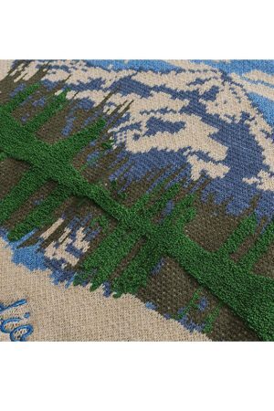 Style Core Aesthetics, New Style Trends Landscape Painting Crew Neck Sweater