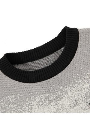 Style Core Aesthetics, New Style Trends Landscape Print Sweater