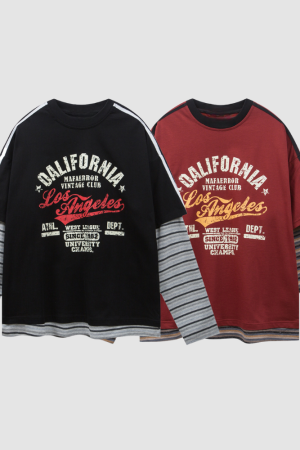 Style Core Aesthetics, New Style Trends Layered California Cotton Sweatshirt