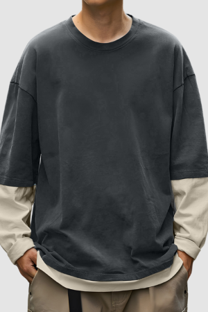 Style Core Aesthetics, New Style Trends Layered Look Sweatshirt