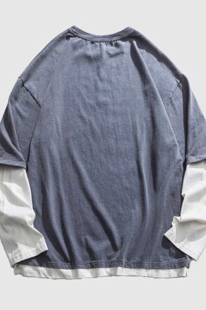 Style Core Aesthetics, New Style Trends Layered Look Sweatshirt