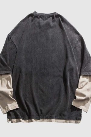 Style Core Aesthetics, New Style Trends Layered Look Sweatshirt