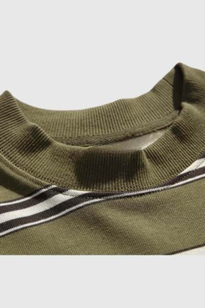 Style Core Aesthetics, New Style Trends Layered Striped Cityboy Sweatshirt