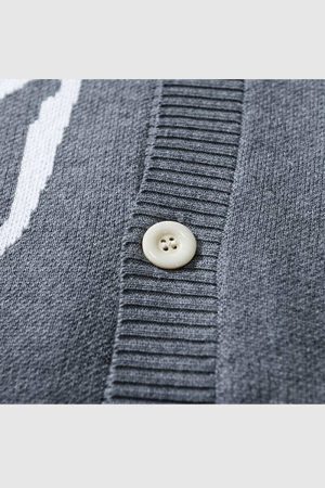 Style Core Aesthetics, New Style Trends Lazy Cat Pattern Cardigan