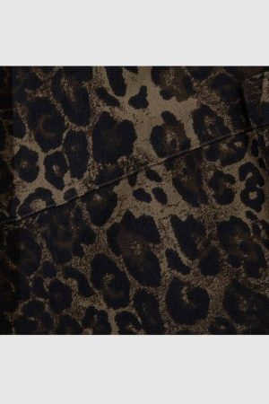 Style Core Aesthetics, New Style Trends Leopard Cotton Cargo Shorts