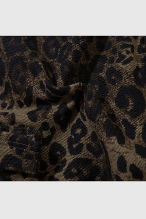 Style Core Aesthetics, New Style Trends Leopard Cotton Cargo Shorts