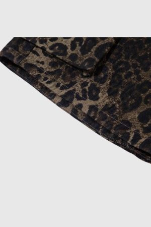Style Core Aesthetics, New Style Trends Leopard Cotton Cargo Shorts