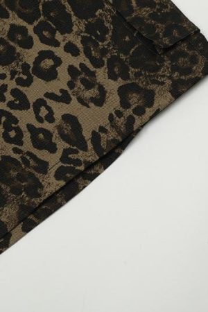 Style Core Aesthetics, New Style Trends Leopard Print Cargo Shorts