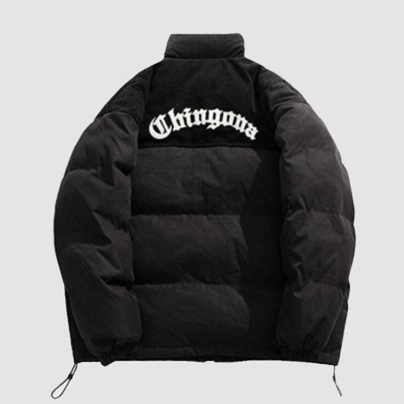 Style Core Aesthetics, New Style Trends Letter Embroidered Corduroy Patchwork Jacket Style Core Aesthetics, New Style Trends Letter Embroidered Corduroy Patchwork Jacket