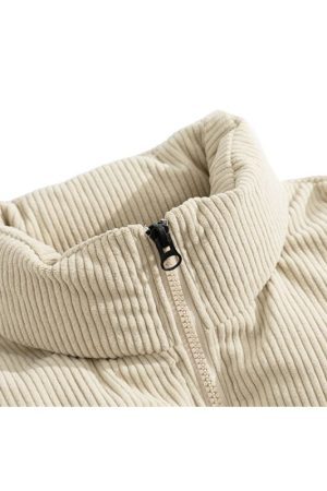 Style Core Aesthetics, New Style Trends Letter Embroidered Corduroy Patchwork Jacket