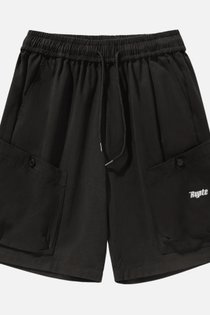 Style Core Aesthetics, New Style Trends Letter Embroidery Cargo Shorts