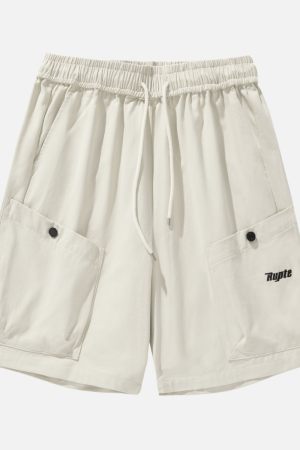 Style Core Aesthetics, New Style Trends Letter Embroidery Cargo Shorts