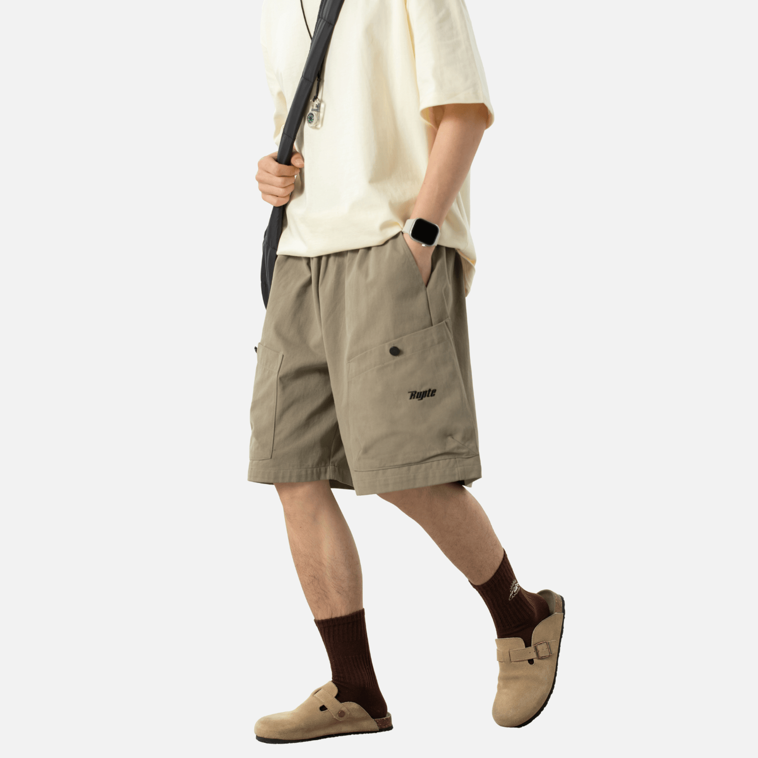 Style Core Aesthetics, New Style Trends Letter Embroidery Cargo Shorts Style Core Aesthetics, New Style Trends Letter Embroidery Cargo Shorts