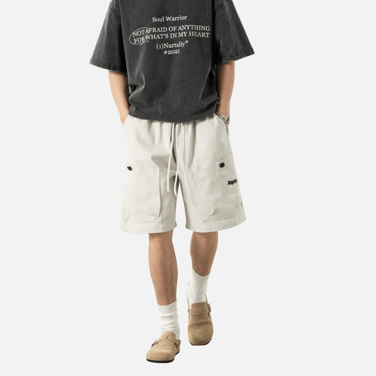 Style Core Aesthetics, New Style Trends Letter Embroidery Cargo Shorts Style Core Aesthetics, New Style Trends Letter Embroidery Cargo Shorts