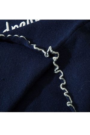 Style Core Aesthetics, New Style Trends Letter Embroidery Trim Knit Crop Top