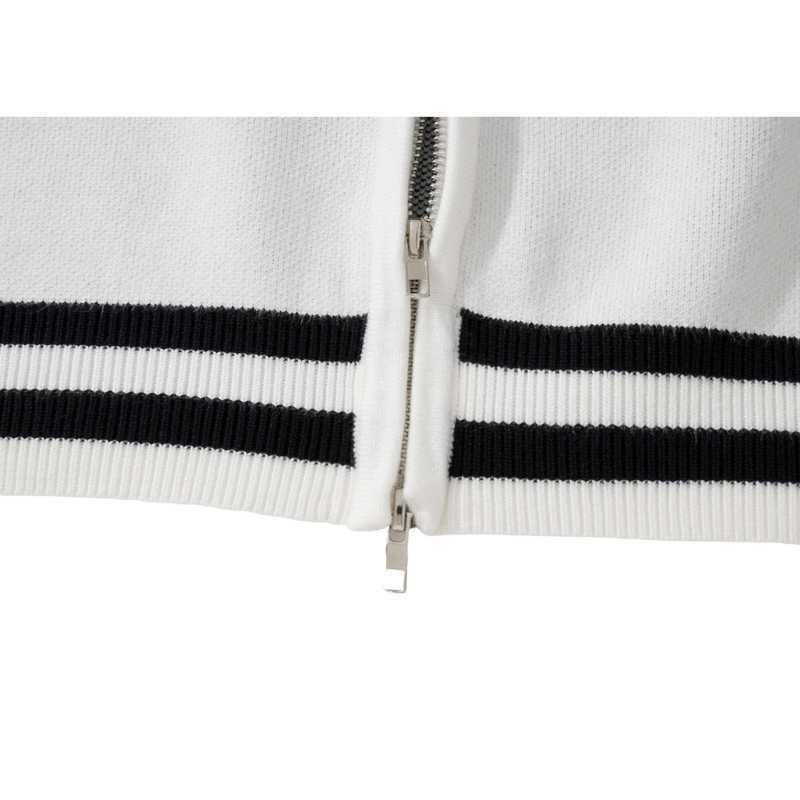 Style Core Aesthetics, New Style Trends Letter Jacquard Patchwork Knit Cardigan Style Core Aesthetics, New Style Trends Letter Jacquard Patchwork Knit Cardigan