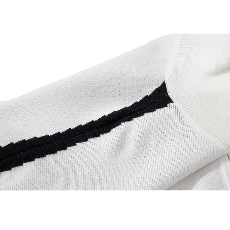 Style Core Aesthetics, New Style Trends Letter Jacquard Patchwork Knit Cardigan Style Core Aesthetics, New Style Trends Letter Jacquard Patchwork Knit Cardigan