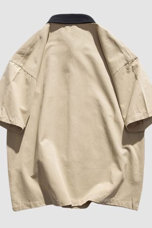 Style Core Aesthetics, New Style Trends Letter Patchwork Shirts