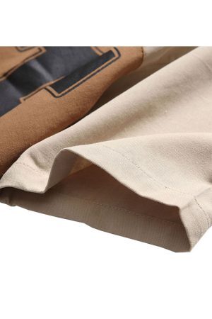 Style Core Aesthetics, New Style Trends Letter Patchwork Shirts