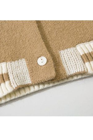 Style Core Aesthetics, New Style Trends Letter Pattern Jacquard Knit Jacket