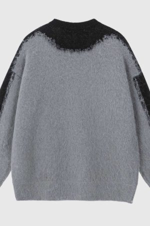 Style Core Aesthetics, New Style Trends Letter Print Knit Sweater