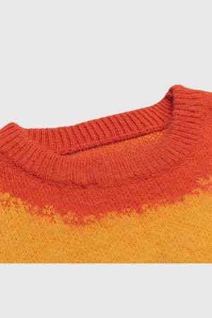 Style Core Aesthetics, New Style Trends Letter Print Knit Sweater