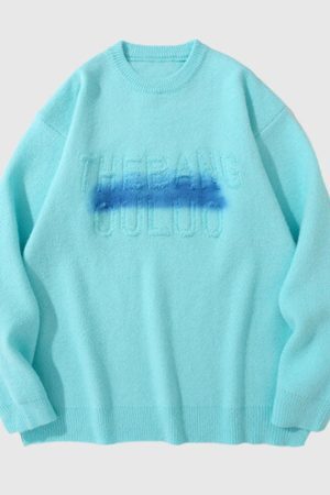 Style Core Aesthetics, New Style Trends Letter Printed Design Pullover