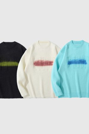 Style Core Aesthetics, New Style Trends Letter Printed Design Pullover