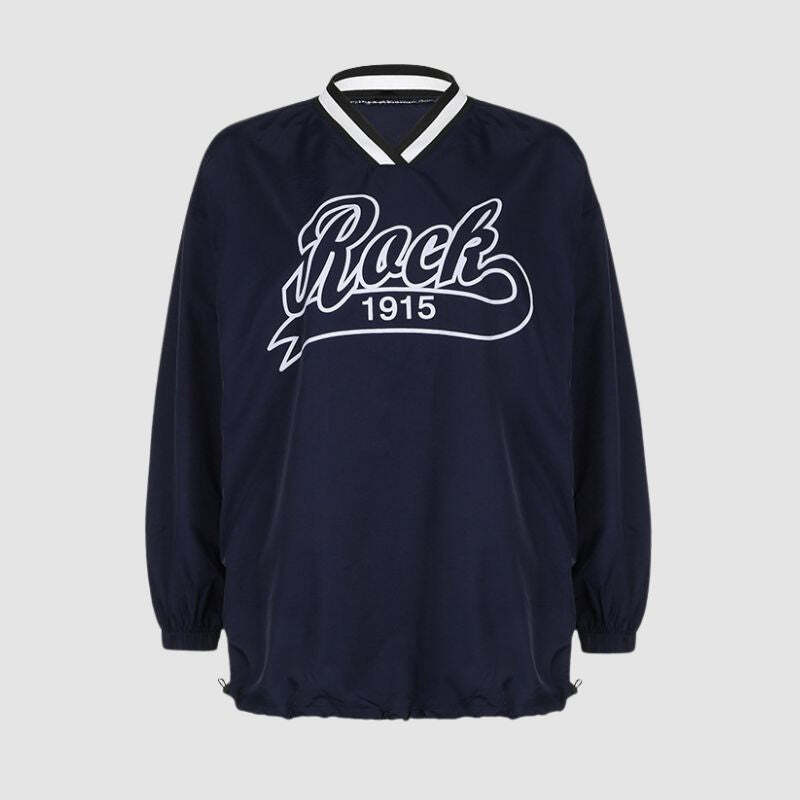 Style Core Aesthetics, New Style Trends Letter Printed Drawstring Hem Tee