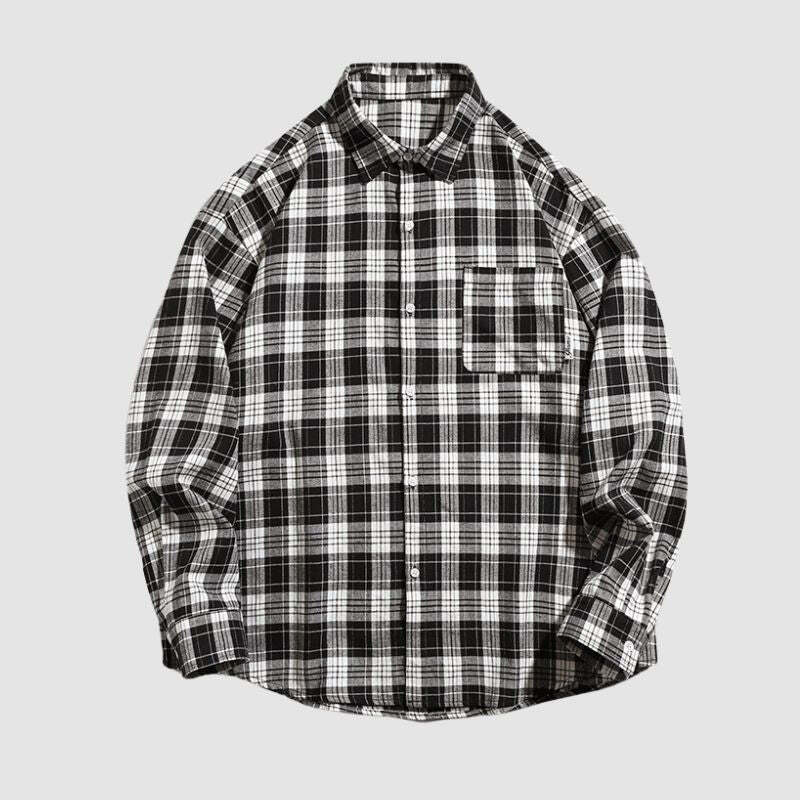Style Core Aesthetics, New Style Trends Letter Printed Plaid Shirts