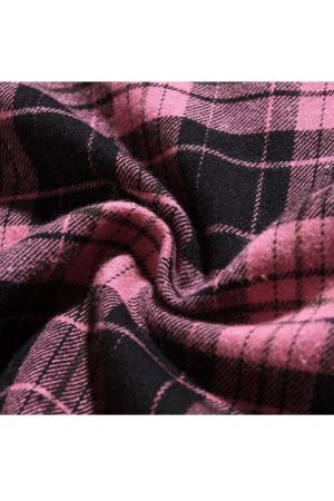 Style Core Aesthetics, New Style Trends Letter Printed Plaid Shirts