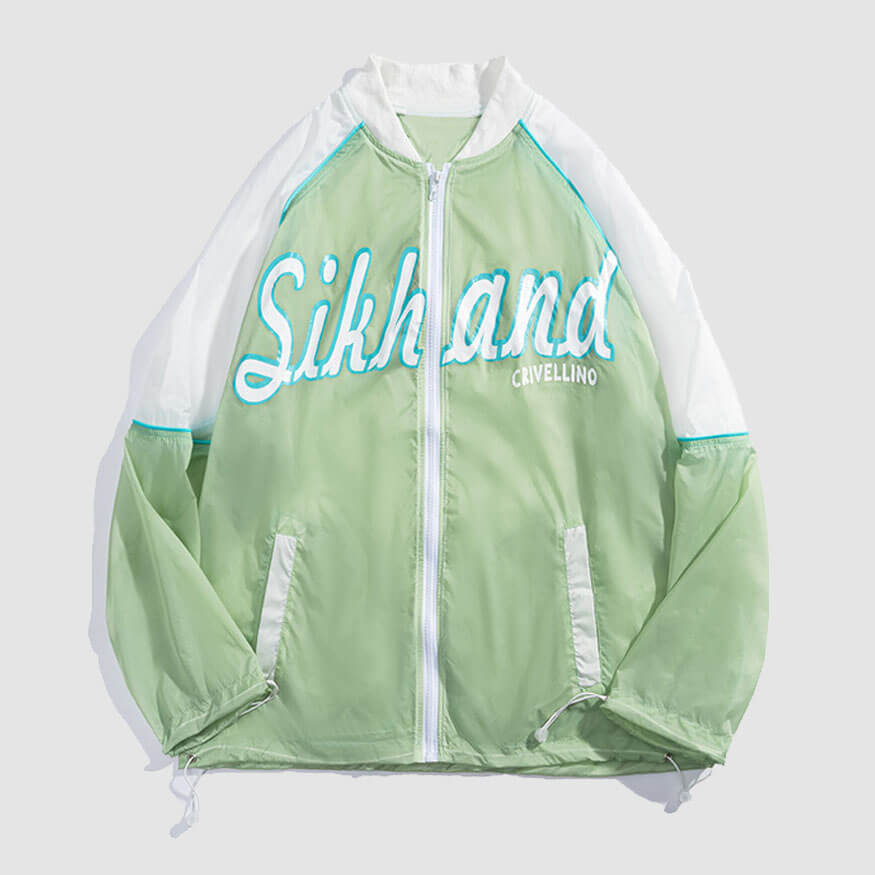 Style Core Aesthetics, New Style Trends Letter Printed Sunproof QD Jacket