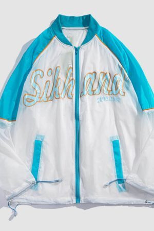 Style Core Aesthetics, New Style Trends Letter Printed Sunproof QD Jacket