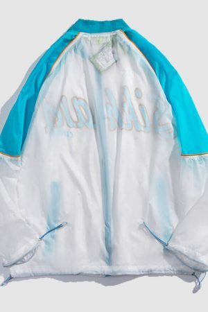 Style Core Aesthetics, New Style Trends Letter Printed Sunproof QD Jacket