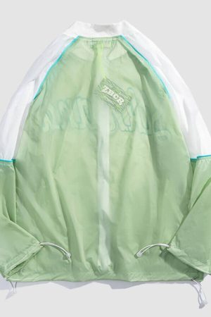 Style Core Aesthetics, New Style Trends Letter Printed Sunproof QD Jacket