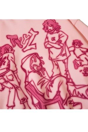 Style Core Aesthetics, New Style Trends Line Person Graphic Hoodies