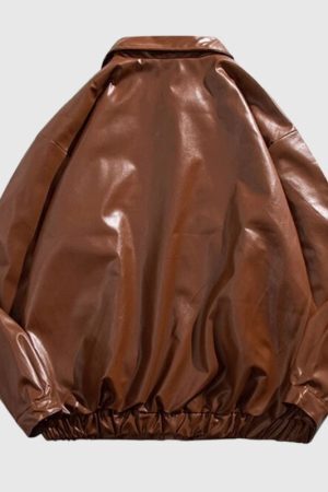 Style Core Aesthetics, New Style Trends Loose Collar Motorcycle Jacket