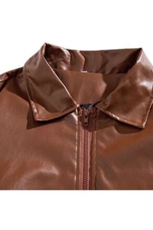 Style Core Aesthetics, New Style Trends Loose Collar Motorcycle Jacket