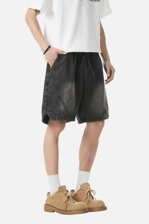 Style Core Aesthetics, New Style Trends Loose Fit Denim Shorts