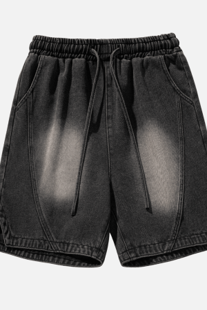 Style Core Aesthetics, New Style Trends Loose Fit Denim Shorts