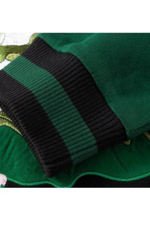 Style Core Aesthetics, New Style Trends Lotus & Frog Pattern Embroidered Jacket