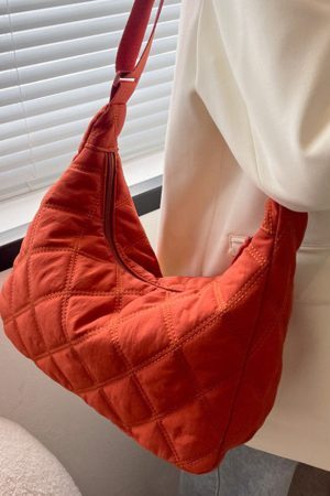 Style Core Aesthetics, New Style Trends Lozenge Pattern Crossbody Bag