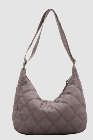 Style Core Aesthetics, New Style Trends Lozenge Pattern Crossbody Bag